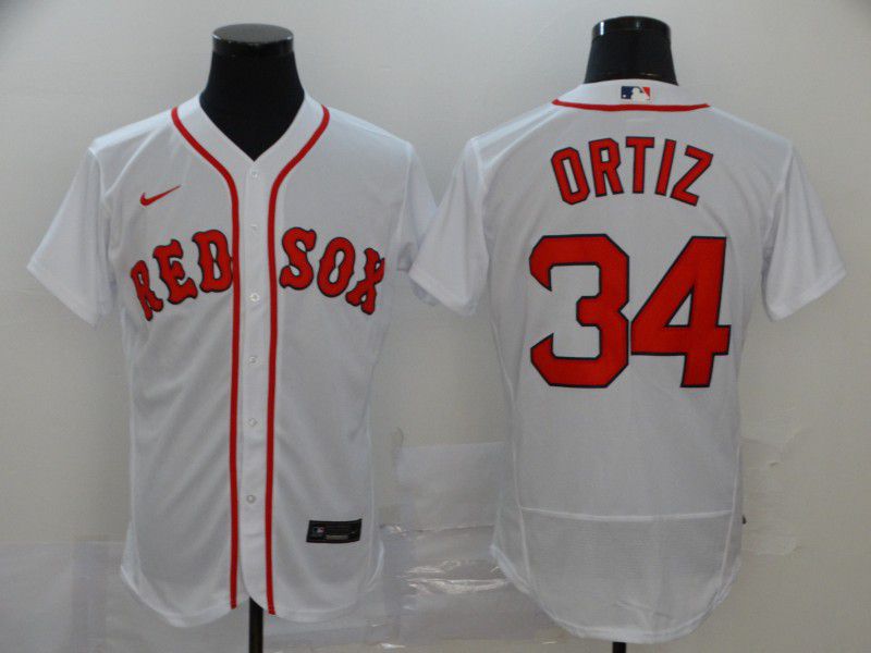 Men Boston Red Sox #34 Ortiz White Elite Nike Elite MLB Jerseys->boston red sox->MLB Jersey